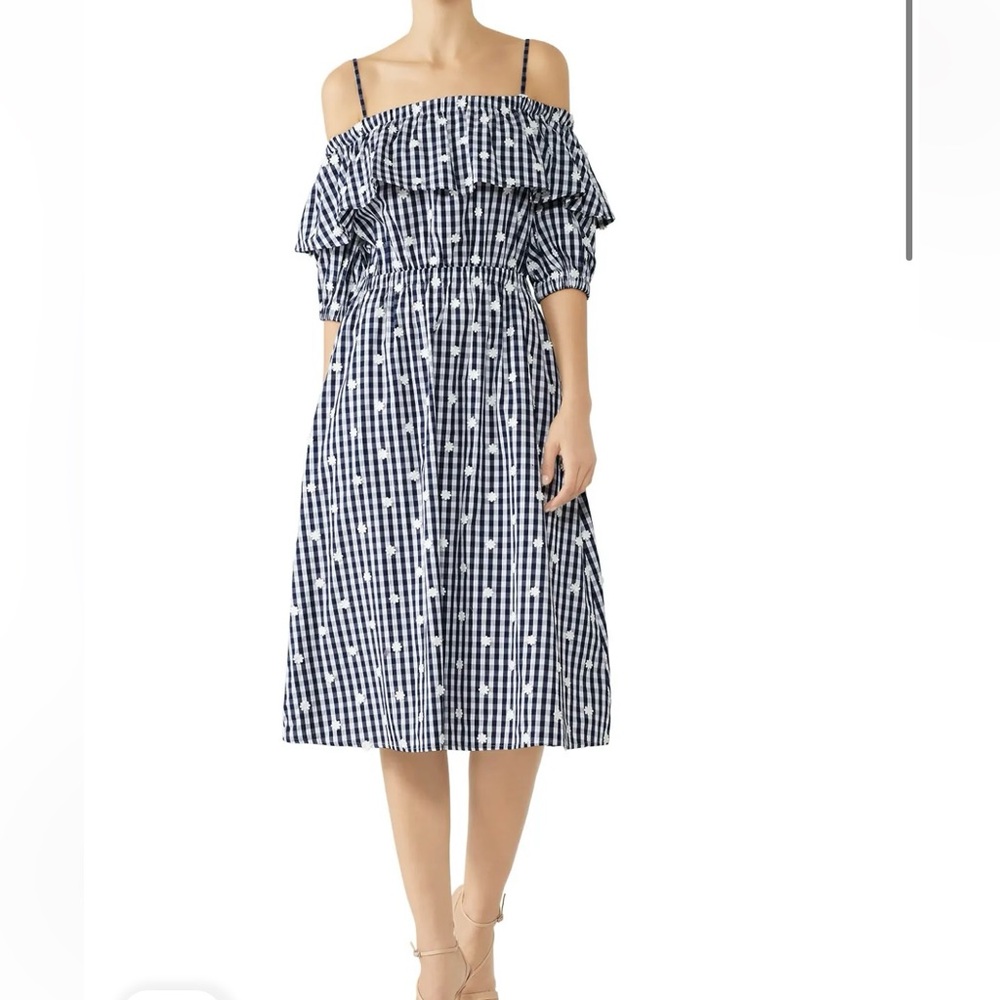 Perseverance London Gingham Daisy Cotton Sundress